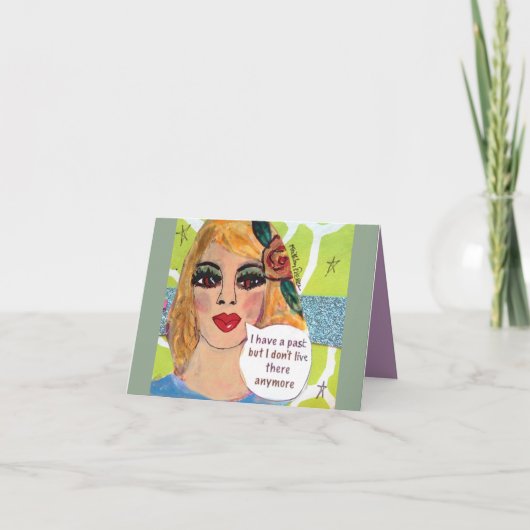 NOTECARD-I HEBBEN EEN VERLEDEN KAART (Voorkant)