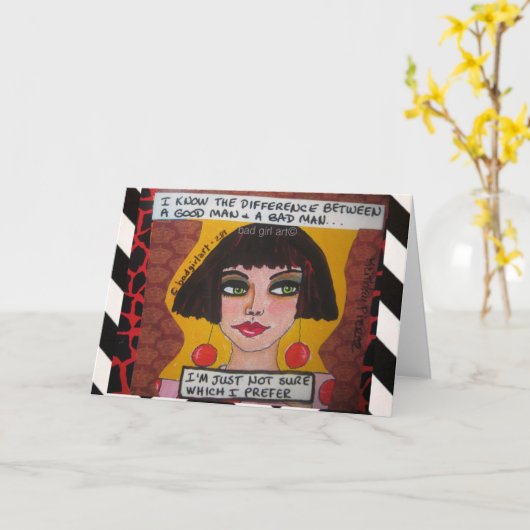 NOTECARD-I KEN HET VERSCHIL TUSSEN KAART (Gele Bloem)