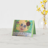 NOTECARD-IF DRINK OP DE VERANDA TELT KAART (Gele Bloem)