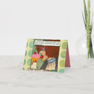 NOTECARD-IK DENK DAT MIJN RECHT IN HET LEVEN ROEPT KAART