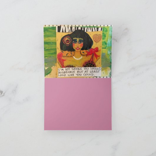 NOTECARD-IK HEB BESLOTEN DAT IK OUD GENOEG BEN OM  KAART (Binnen)