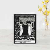 Notecard- illustratie-Aubrey Beardsley 4 Kaart (Gele Bloem)