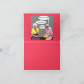 NOTECARD-JONGELUI BIJ HART KAART (Binnen)