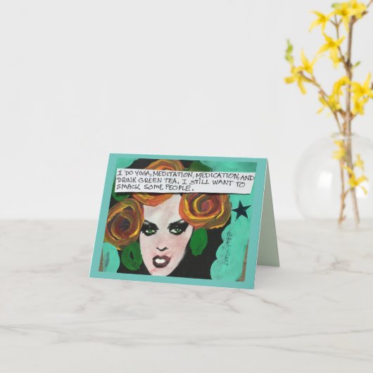 NOTECARD- KAART (Gele Bloem)