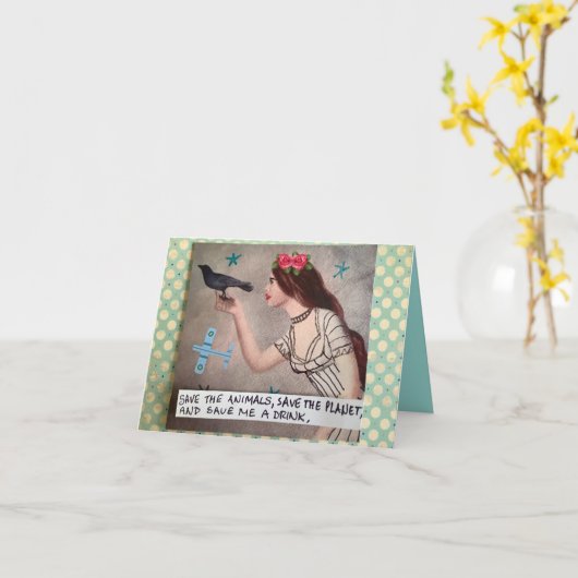 NOTECARD KAART (Gele Bloem)