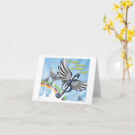 Notecard Kaart (Gele Bloem)