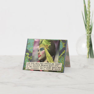 NOTECARD-LIVE UW LEVEN, VERANDERINGEN NEMEN. KAART