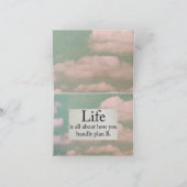 NOTECARD-LIVE UW LEVEN, VERANDERINGEN NEMEN. KAART (Binnen)