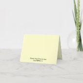Notecard met BloemenDruk Kaart (Achterkant)