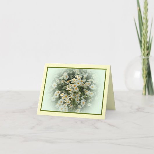 Notecard met BloemenDruk Kaart (Voorkant)