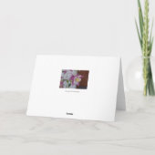 Notecard met de Akelei van de Zangvogel Kaart (Achterkant)