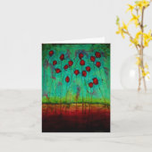 Notecard met het kunstwerk van Marabeth Quin Kaart (Gele Bloem)