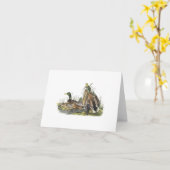 Notecard met het Nest van de Eend van de Wilde Kaart (Gele Bloem)