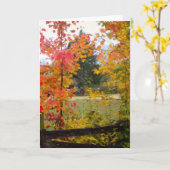 NOTECARD MET RODE BOOM KAART (Gele Bloem)