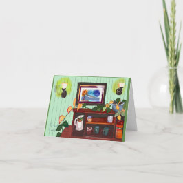 Notecard met uitnodigend interieur