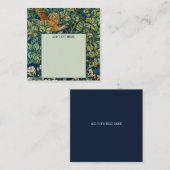 NOTECARD MET WILLIAM MORRIS "PHEASANT" ONTWERP NOTITIEKAARTJE (Voorkant / Achterkant)