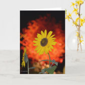 Notecard met Zonnebloem Kaart (Gele Bloem)
