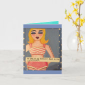 Notecard-Mijn idee van de perfecte beha is mijn sw Kaart (Gele Bloem)