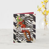 NOTECARD-MY DOET DE REPUBLIEK CRAZY BESTUUREN KAART (Gele Bloem)