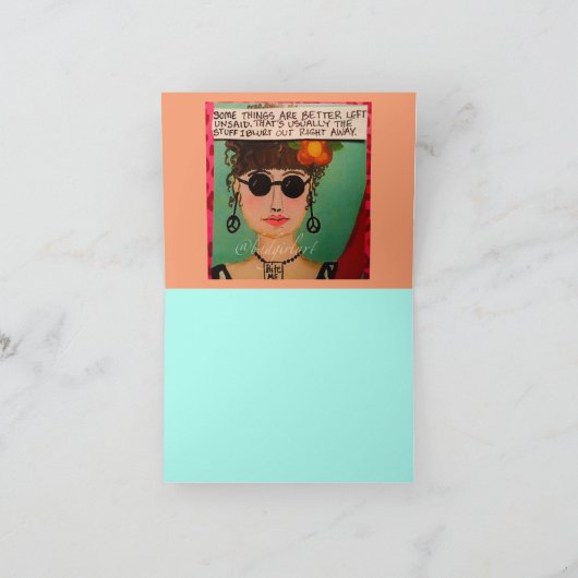 Notecard-of all the lies I've told just kidding is Kaart (Binnen)