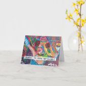 NOTECARD-OMARM DE FREAK DIE JE BENT. KAART (Gele Bloem)