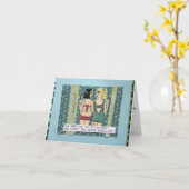 NOTECARD - ONZE HOOFDEN ZEGGEN GA NAAR DE SPORTSCH KAART (Gele Bloem)