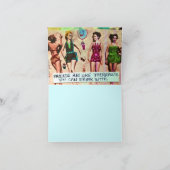 NOTECARD-OUD ZIJN DE VRIENDEN BEST. ZIJ WETEN HET KAART (Binnen)