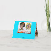 NOTECARD-OUD ZIJN DE VRIENDEN BEST. ZIJ WETEN HET KAART (Achterkant)