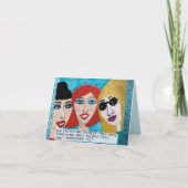 NOTECARD-OUD ZIJN DE VRIENDEN BEST. ZIJ WETEN HET KAART (Voorkant)