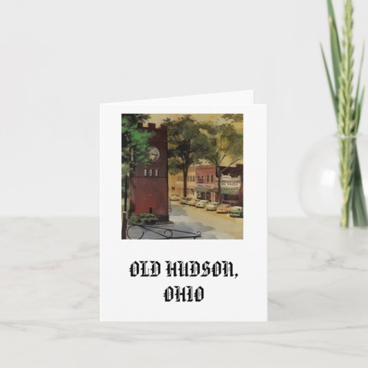 Notecard, Oude Hudson Kaart (Voorkant)