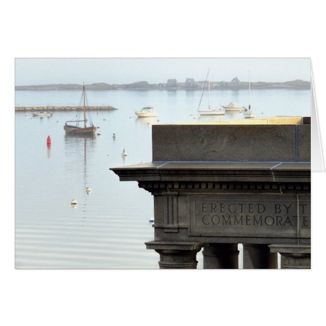 Notecard - Plymouth, haven van MA (Voorkant Horizontaal)