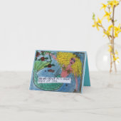 Notecard-She stond bekend als het grote stuk staar Kaart (Gele Bloem)