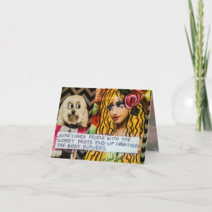 Notecard-soms mensen met het slechtst pasts kaart