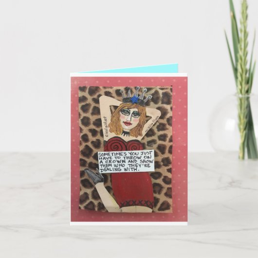 Notecard - SOMS MOET JE GEWOON Kaart (Voorkant)