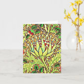 Notecard- Stof/Mode-William Morris 15 Kaart (Gele Bloem)