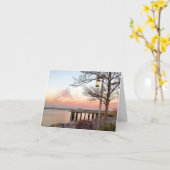 Notecard - Sunset Plymouth MA Kaart (Gele Bloem)