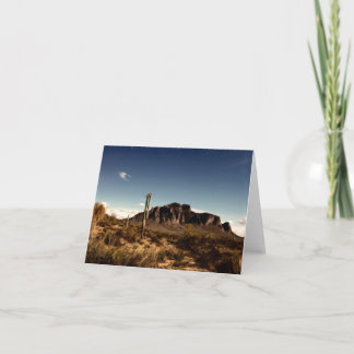 Notecard Superstition Mountains Arizona Kaart
