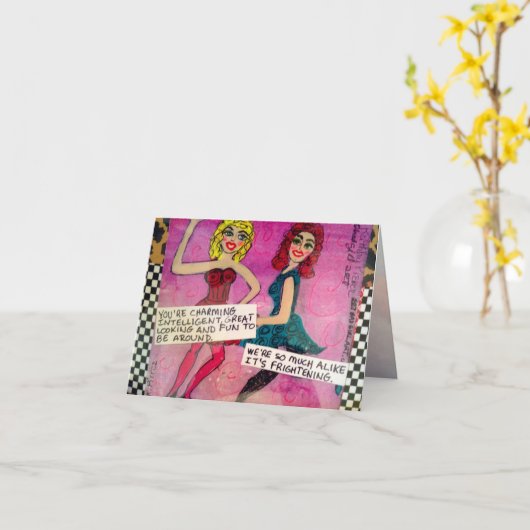 NOTECARD-U IS GROOT CHARMEREN, INTELLIGENT, KAART (Gele Bloem)