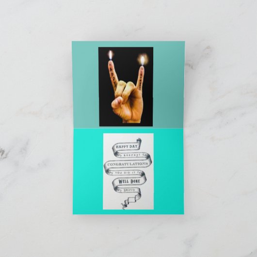 Notecard, uitnodiging-verjaardag kaart (Binnen)