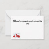 Notecard. Verander voor en achter Notitiekaartje (Achterkant)