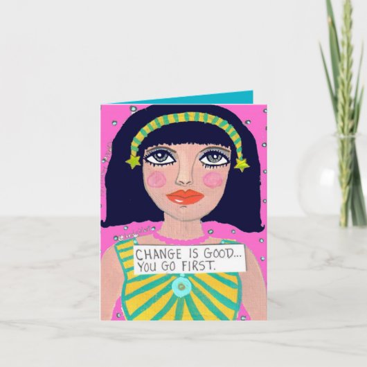 NOTECARD-VERANDERING IS GOED… U EERST GAAN KAART (Voorkant)