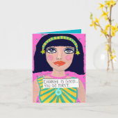 NOTECARD-VERANDERING IS GOED… U EERST GAAN KAART (Gele Bloem)