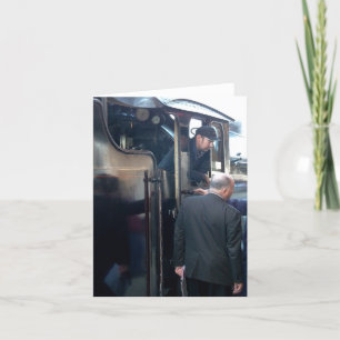 Notecard: Verantwoordelijk voor de stoomtrein Kaart