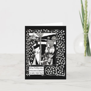Notecard-vintage illustratie-Aubrey Beardsley 11 Kaart
