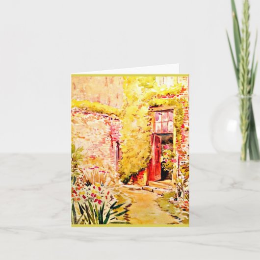 Notecard-vintage illustratie-Beatrix Pottenbakker Kaart (Voorkant)