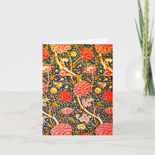 Notecard-vintage Stof/mode-William Morris 17 Kaart