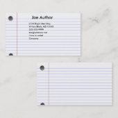 Notecard Visitekaartje (Voorkant / Achterkant)