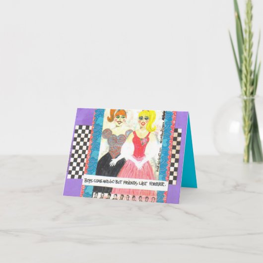 NOTECARD-VRIENDEN DUUR VOOR ALTIJD KAART (Voorkant)