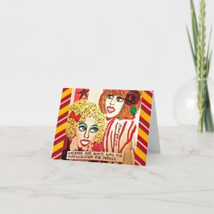 NOTECARD-VRIENDEN ZIJN GODS MANIER OM ZICH TE VERO KAART