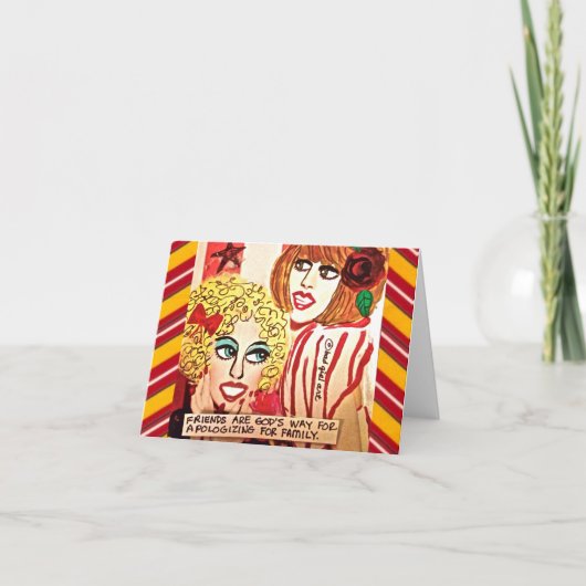 NOTECARD-VRIENDEN ZIJN GODS MANIER OM ZICH TE VERO KAART (Voorkant)